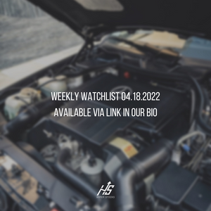 Weekly Watchlist 04.18.2022